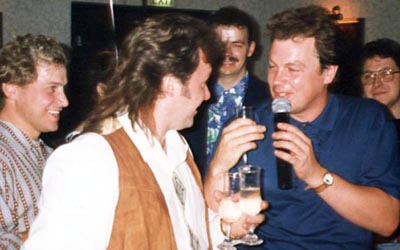 With Steve Vaughan (Teesside), Pete (The Mix) Harvey, (Scotland), Davey Summers, (Darlington) and quite a few other DJs